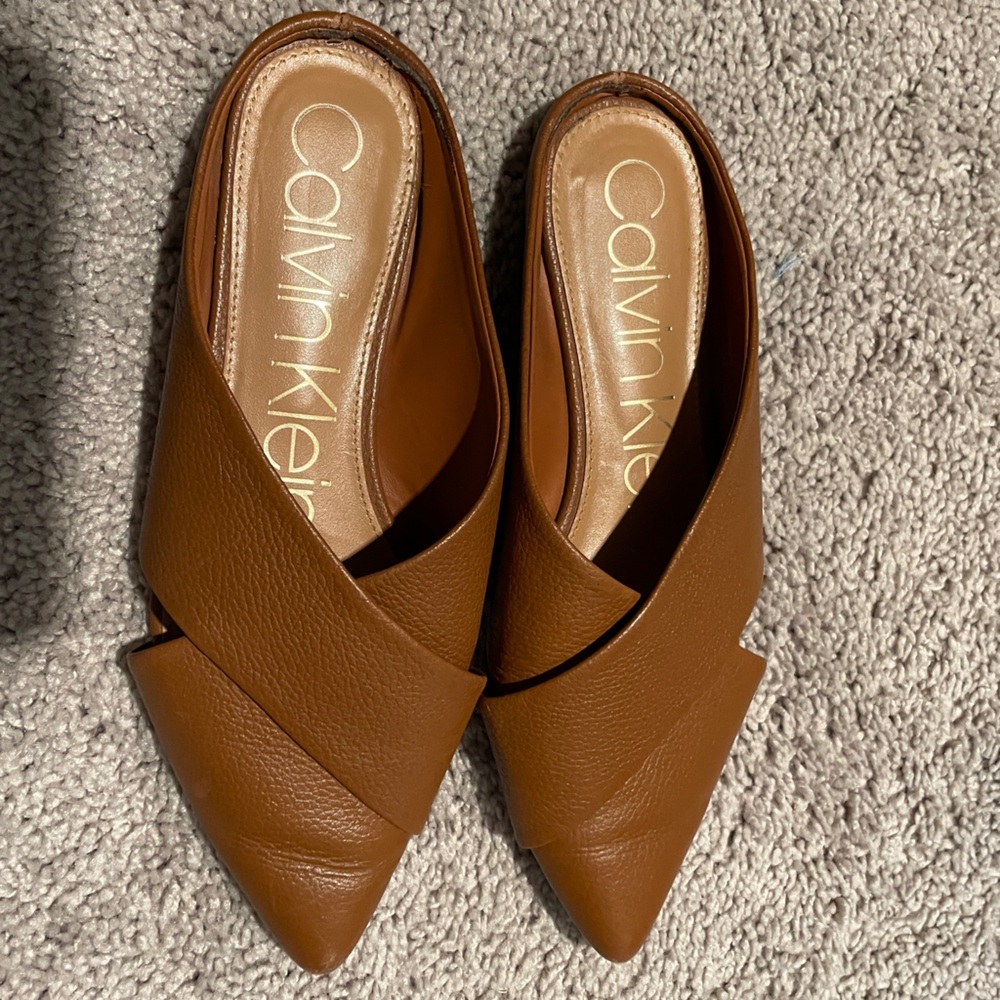 Calvin Klein Women's Brown Slip-On Shoes